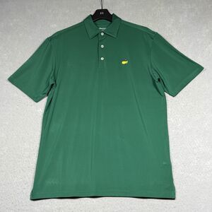 Masters Golf Tech Polo Shirt Collection Men’s Medium Rich Green With Chest Logo